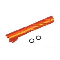 Atlas Custom Works Tornado Aluminum Outer Barrel for TM Hi-Capa 5.1 GBB Pistols, Orange