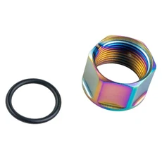 Atlas Custom Works Stainless Steel Hexagon 14mm Thread Protector, Hologram