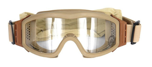 Lancer Tactical Airsoft Safety Goggles, Basic, Desert Tan Frame, Clear Lens Lancer Tactical Airsoft Safety Goggles, Basic, Desert Tan Frame, Clear Lens
