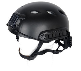 Lancer Tactical SpecOps Military Style NVG Helmet w/ Rails, Black Lancer Tactical SpecOps Military Style NVG Helmet w/ Rails, Black