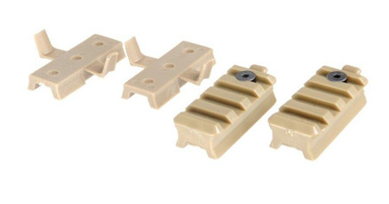 Lancer Tactical Helmet Rail Mount Kit for Railed SpecOps Military Style and MICH Helmets, Tan Lancer Tactical Helmet Rail Mount Kit for Railed SpecOps Military Style and MICH Helmets, Tan