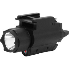 NC Star Tactical Flashlight and Laser Combo, 3W 200 Lumens, Weaver Mount NC Star Tactical Flashlight and Laser Combo, 3W 200 Lumens, Weaver Mount