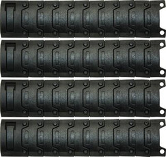 Dboys BI-08 Interlocking Rail Covers, Black, Set of 4