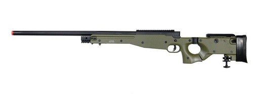 Well MB08 Airsoft Bolt Action Sniper Rifle w/ Folding Stock and Bipod, OD Green