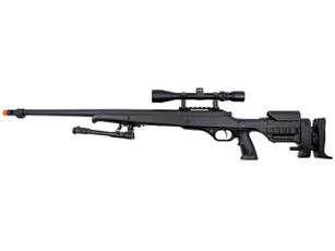 Well MB12 Heavy Weight Bolt Action Airsoft Sniper Rifle w/ Scope and Bipod, Black Well MB12 Heavy Weight Bolt Action Airsoft Sniper Rifle w/ Scope and Bipod, Black