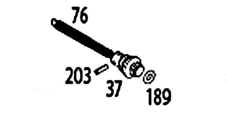 Bolt Base Return Spring Assembly for KWA LM4 PTR Bolt Base Return Spring Assembly for KWA LM4 PTR