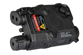 Lancer Tactical PEQ-15 Battery Box w/ Built In Red Laser, Black Lancer Tactical PEQ-15 Battery Box w/ Built In Red Laser, Black