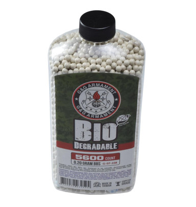 GandG Perfect BBs, 0.20g, 5600 ct Bottle, White, Biodegradable