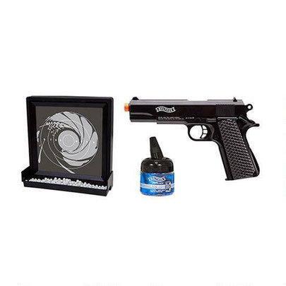 Walther Target Pack 1911 Spring Pistol and Target, Black