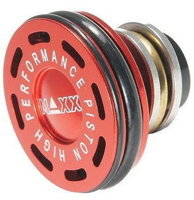 Maxx Airsoft CNC Aluminum and Steel Ported Piston Head, V2