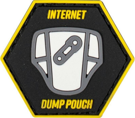 Valken Internet Dump Pouch 1.5 x 1.3 Morale Patch, Black