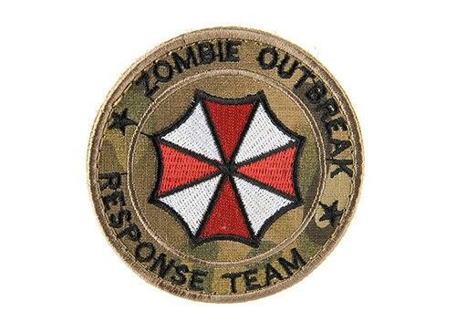 Zombie Response Team Embroided Morale Patch, Camo Tropic