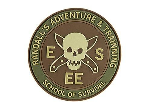 G-Force School of Survival PVC Morale Patch, Green and Brown