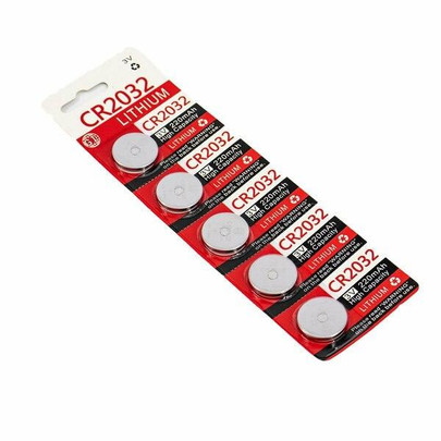 Valken Lithium 3V CR2032 Coin Cell Battery - 5 Pack