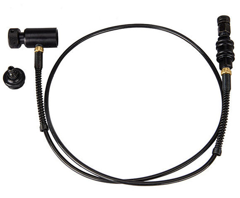 Ninja MicroBore Remote with Slide Check and Quick Disconnect, Black
