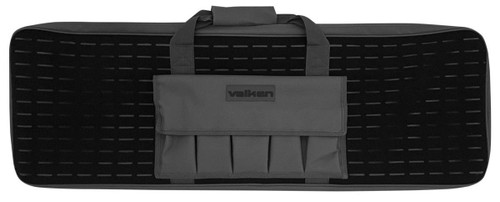 Valken 38 Zulu Patch Wall Tactical Gun Bag, Black/Grey
