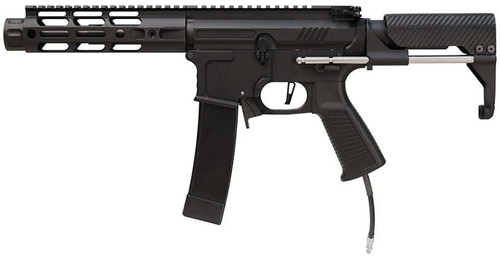Wolverine Airsoft MTW PKG 9MM Style PDW 7" Barrel Airsoft HPA Rifle, Black