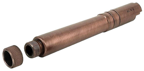 Airsoft Masterpiece Steel Fix Outer Barrel with Threads for Hi-Capa 5.1 GBB Pistol, Copper
