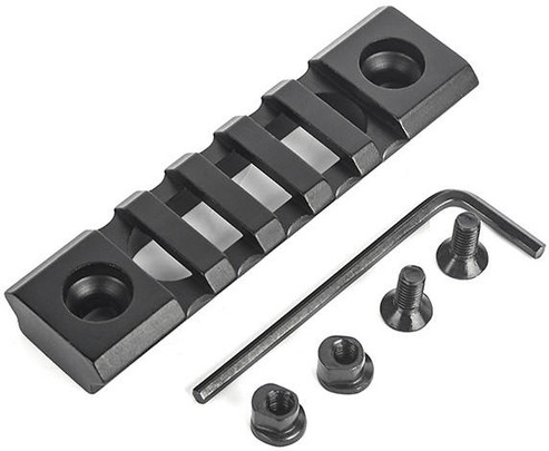 ACW 5-Slot Skeletonized Keymod Rail Segment, Black