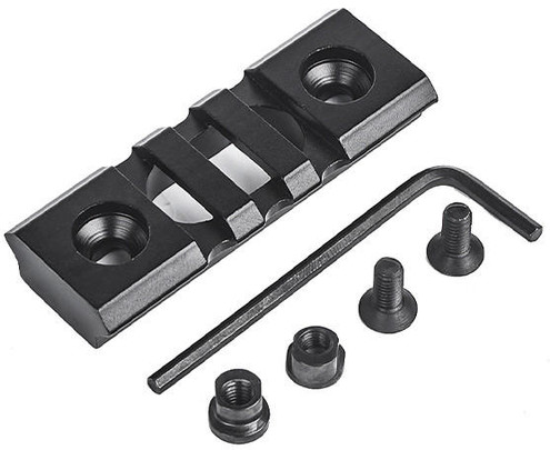 ACW 3-Slot Skeletonized Keymod Rail Segment, Black