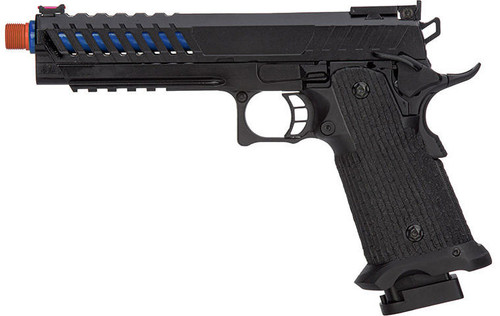 Lancer Tactical Knightshade Hi-Capa GBB Airsoft Pistol, Black/Blue