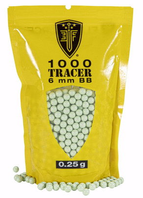 Elite Force Tracer BBs, 0.25g, 1000ct Bag, Green