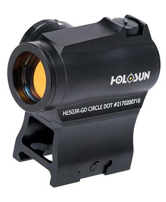 HOLOSUN Circle Dot Sight w/ Gold Reticle, Black