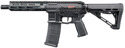 Lancer Tactical Gen 4 Predator SBR Airsoft AEG Rifle w/ BCM Gunfighter 7" Rail System & Nebula II ETU, Black