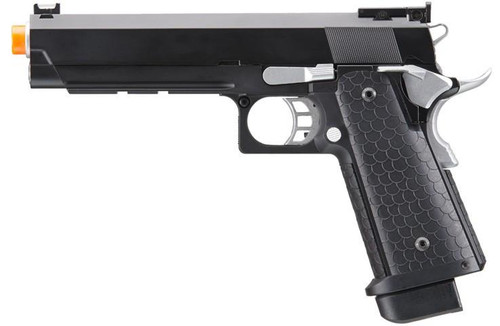 Double Bell Co2 Hi-Capa 5.1 GBB Airsoft Pistol, Black/Silver