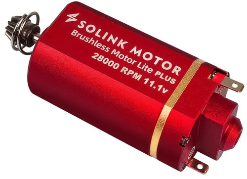 Solink Lite Plus Brushless 25K RPM Classic Airsoft AEG Motor, Short