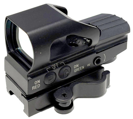 Raptors Airsoft KCSBD 1x22 Red & Green Tactical Reflex Sight, Black