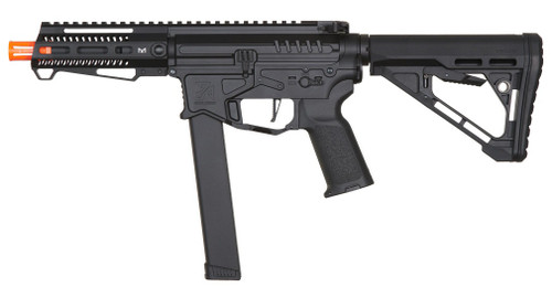 Zion Arms R&D Precision Licensed PW9 Mod 1 Airsoft Rifle with Delta Stock, Black