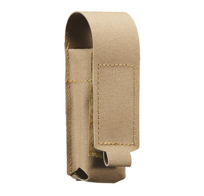 Lancer Tactical Laser Cut Single Pistol Magazine Pouch with Flap Cover, Tan