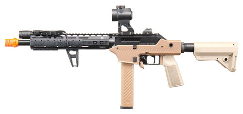Custom Desert Cage Vorsk VMP-2M Assault Variant Select Fire GBB Airsoft Rifle, Tan/Black