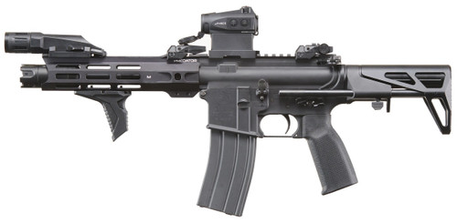 Custom Agave Ferret Tokyo Marui MWS Gas Blowback Airsoft Rifle, Black