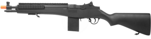 Double Eagle M14 SOCOM Precision Airsoft Sniper Rifle w/ Integrated Rail System, Black