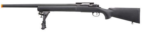 Lancer Tactical M24 Bolt Action Airsoft Sniper Rifle w/ Bipod, Black