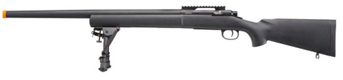 Lancer Tactical M24 Bolt Action Airsoft Sniper Rifle w/ Bipod, Black