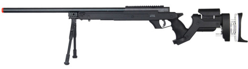 WELL L96 Bolt Action Airsoft Sniper Rifle w/ Bipod, Black