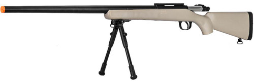 WellFire VSR-10 Bolt Action Airsoft Sniper Rifle w/ Optic RIS, Tan