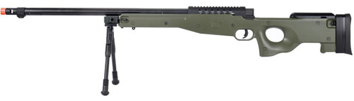 WellFire MB15 L96 Bolt Action Airsoft Sniper Rifle w/ Bipod, OD Green