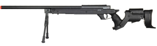 Well Bolt Action L96 Airsoft Sniper Rifle w/ Bipod, Black