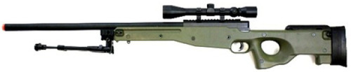 WellFire MK96 AWP Bolt Action Airsoft Sniper Rifle w/ Scope, OD Green