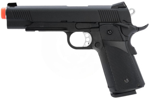 KJW Full Metal Custom 1911 Tactical HI-CAPA Gas/CO2 Blowback Airsoft Pistol, Black