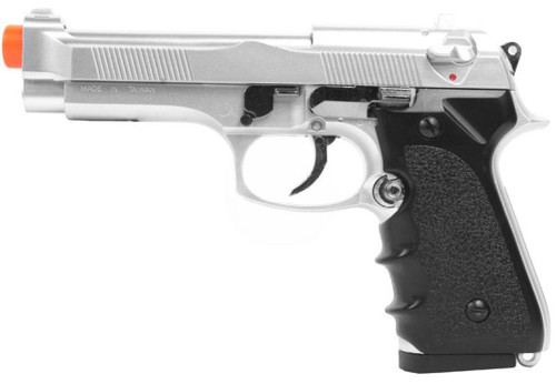 HFC M9 Vertec Heavyweight Spring Airsoft Pistol w/ SlideLock, Silver