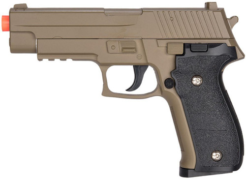 UK Arms G26 Metal P226 Spring Airsoft Pistol, Dark Earth