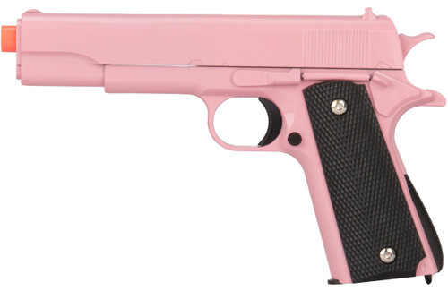 UK Arms 1911 Metal Spring Powered Airsoft Pistol, Pink