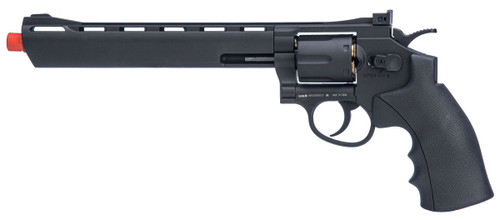 WellFire G296C 13.7" CO2 Swing Out Airsoft Revolver, Black
