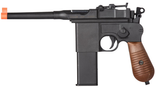 Well G196 Mauser CO2 Blowback Airsoft Pistol, Black