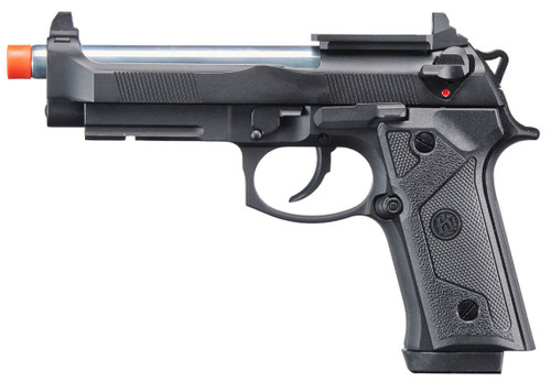 KLI KL-92 Elite IA Optic Ready 6mm Dual Power Gas / CO2 Blowback Airsoft Pistol, Black